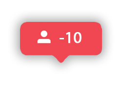 Calo dei follower su Instagram
